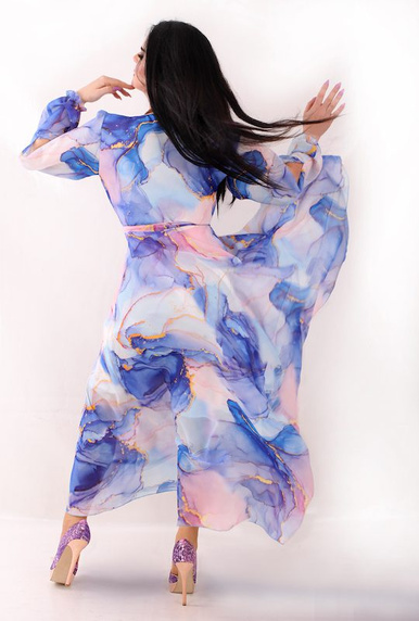 Szyfonowa sukienka WIKTORIA Plus Size wzór 28