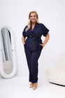 Granatowy komplet FELICITA – szyk i komfort dla kobiet plus size