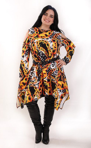 Sukienka VIVA Plus Size, Wzór 8