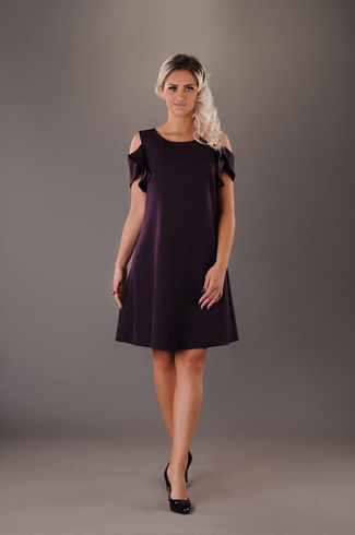 Śliwkowa Sukienka Fabiani PLUS SIZE