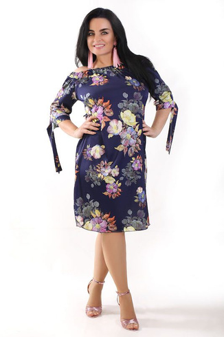 Sukienka Hiszpanka ADELITA Plus Size, wzór 1