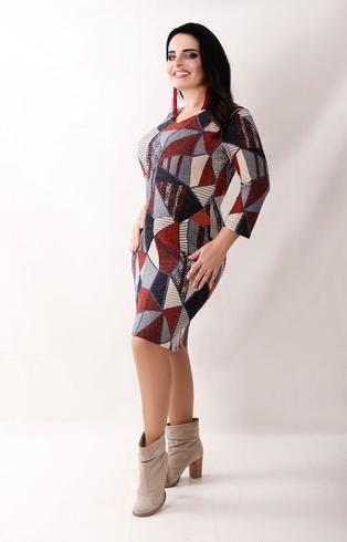 Sukienka dzianinowa SWETEREK Plus Size wzór 20