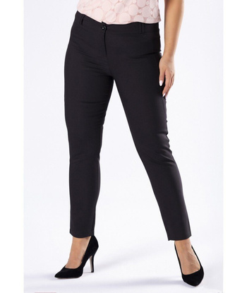 PROMOCJA Czarne eleganckie i wyszczuplające spodnie NADIA