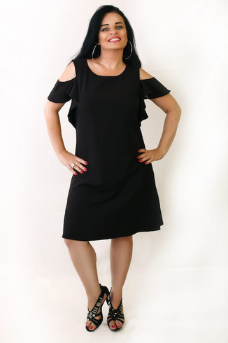 Czarna Sukienka Fabiani PLUS SIZE