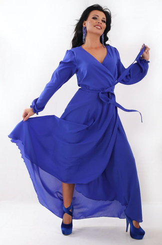 Szyfonowa sukienka WIKTORIA Plus Size wzór 11